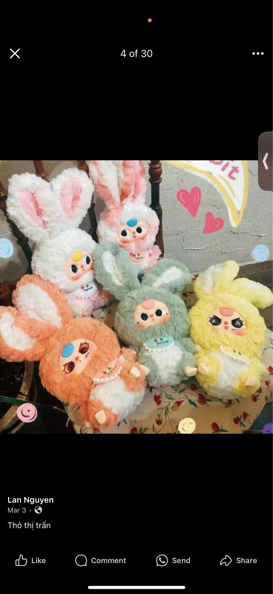 Baby Three Lily Rabbit Town Series Plush Dolls, Blind Box