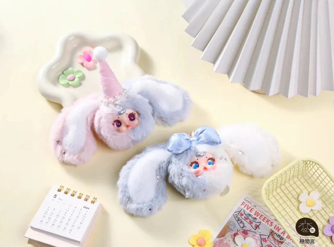 MM Candy Bunny V2 Series Plush Keychain Dolls, Blind Box