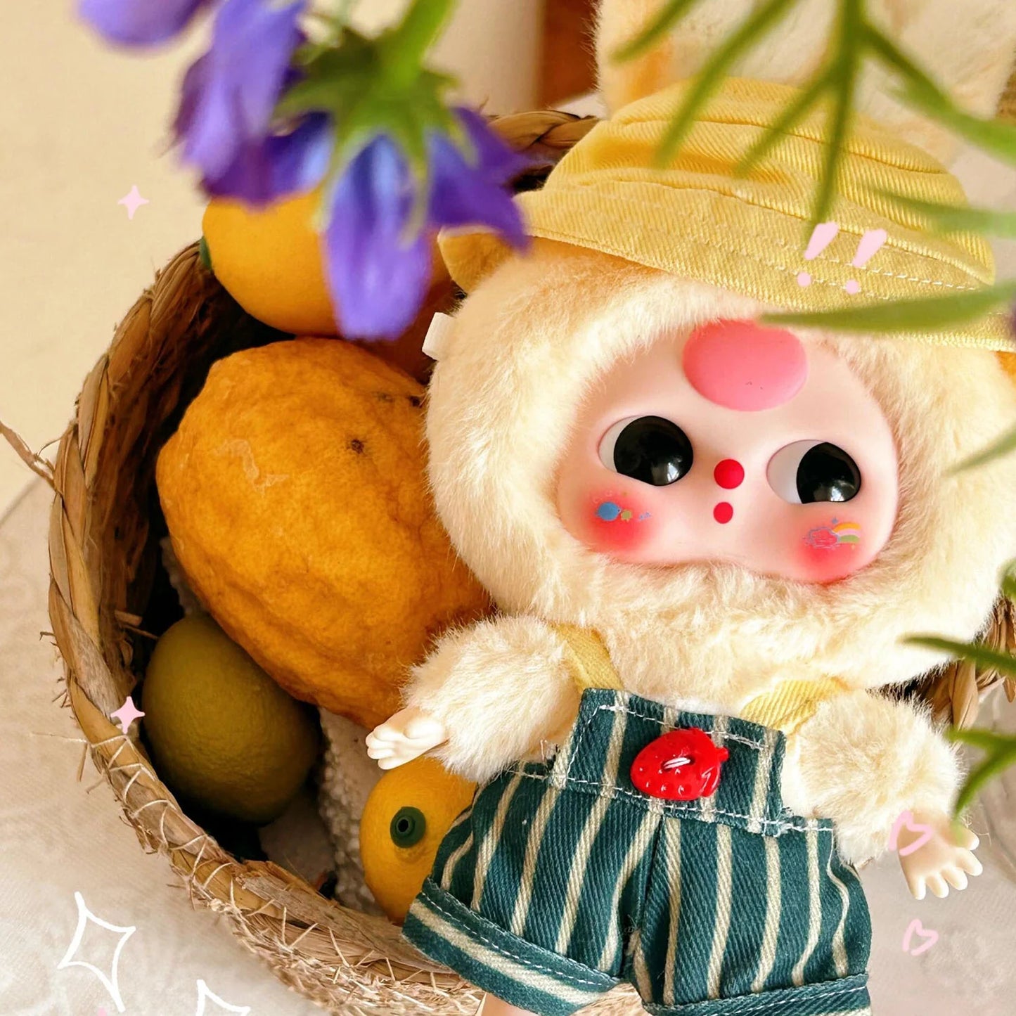 Baby Three Macaron Cute Bunny Series Plush Dolls, Blind Box