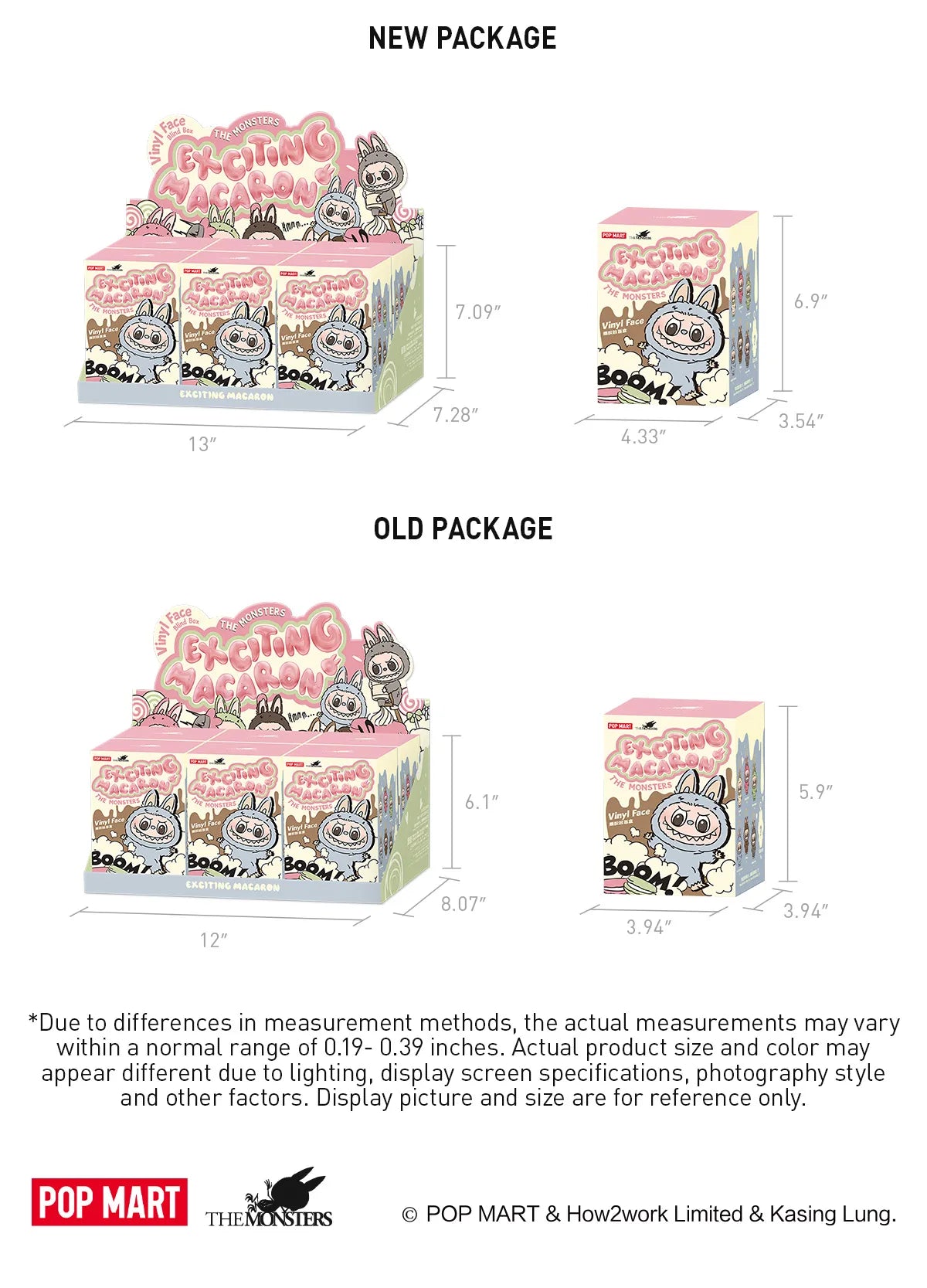 The Monsters - Exciting Macaron Vinyl Face Blind Box.
